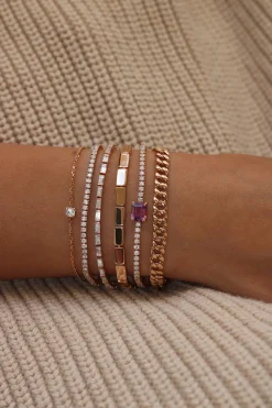 Fashion ASSCHER CHAIN BRACELET Chain Link