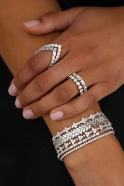 Discount BAGUETTE DIAMOND BRACELET Diamond Link
