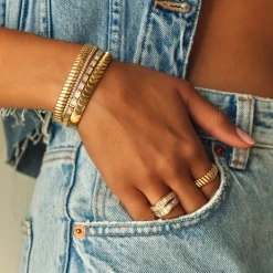 Outlet BAGUETTE DIAMOND BUNNY BRACELET Diamond Link