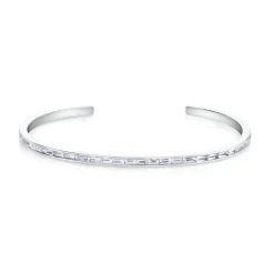 Hot BAGUETTE DIAMOND CUFF Cuffs