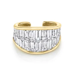 Hot BAGUETTE DIAMOND GALAXY EAR CUFF Ear Cuffs