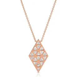 Online BEZELED DOUBLE TRILLLION PENDANT Pendants