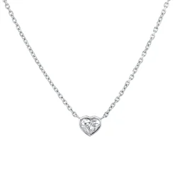 Flash Sale BEZELED HEART DIAMOND PENDANT .30 Pendants