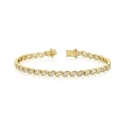 Cheap BEZELED MARQUISE DIAMOND BRACELET Diamond Link