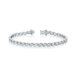 Cheap BEZELED MARQUISE DIAMOND BRACELET Diamond Link