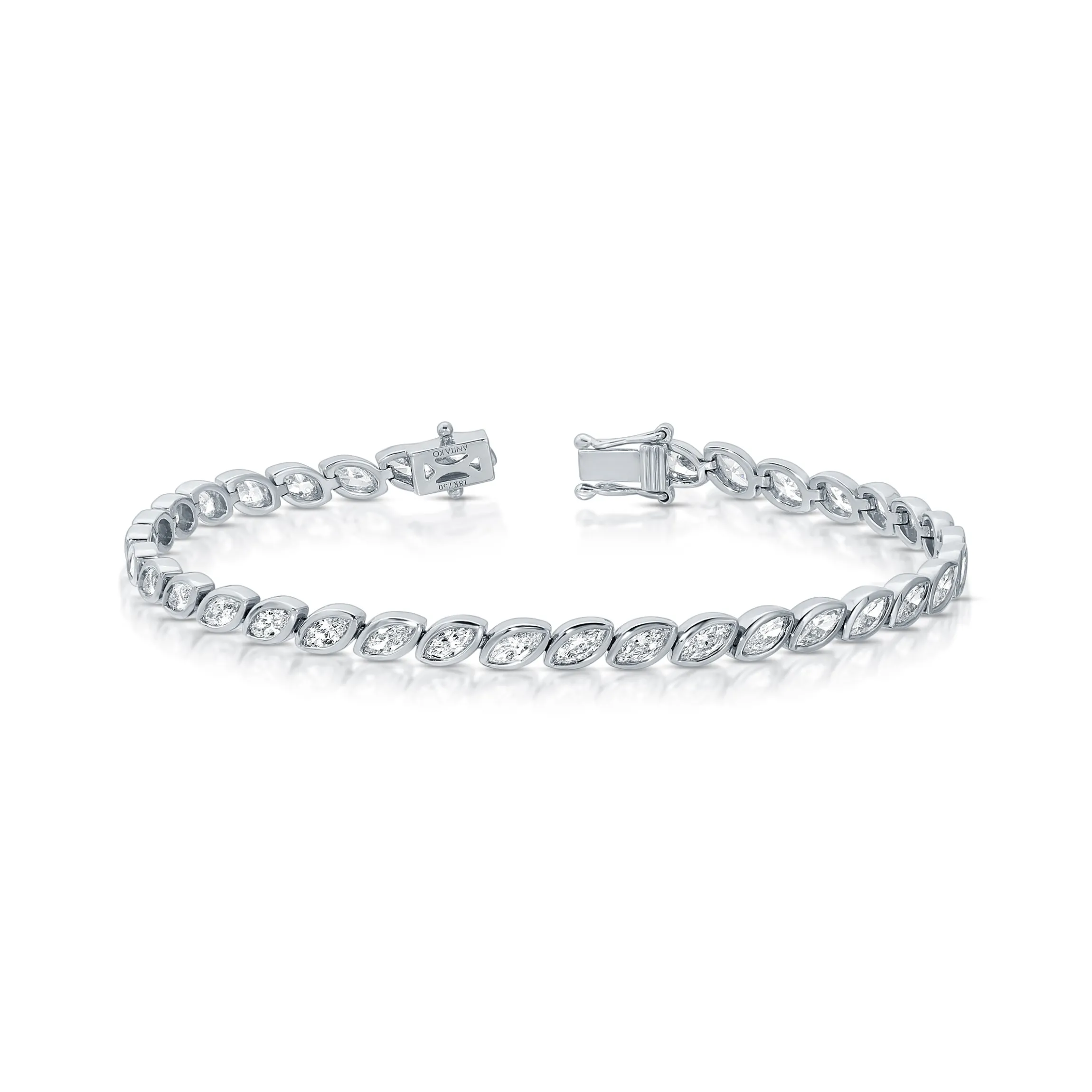 Cheap BEZELED MARQUISE DIAMOND BRACELET Diamond Link