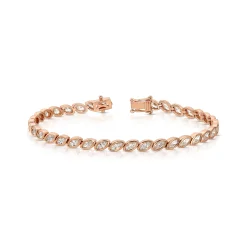 Cheap BEZELED MARQUISE DIAMOND BRACELET Diamond Link