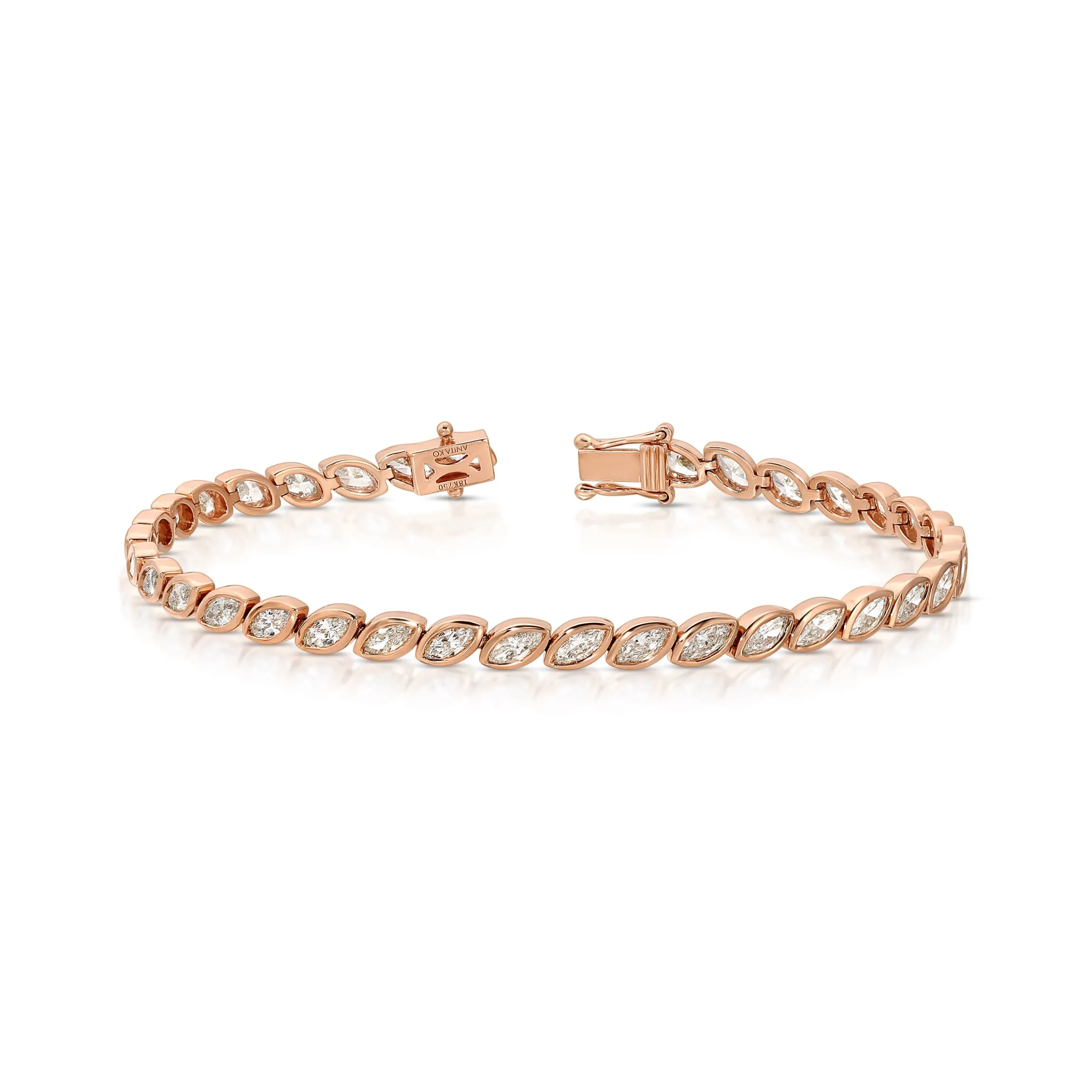 Cheap BEZELED MARQUISE DIAMOND BRACELET Diamond Link