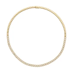 Cheap BEZELED RADIANT CUT DIAMOND CHOKER Chokers