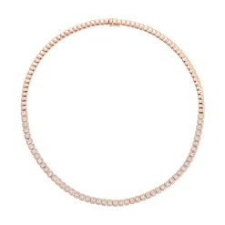 Cheap BEZELED RADIANT CUT DIAMOND CHOKER Chokers
