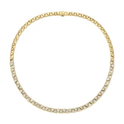 Best Sale BEZELED TRILLION DIAMOND CHOKER Chokers