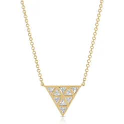 Best BEZELED TRILLION PENDANT Pendants