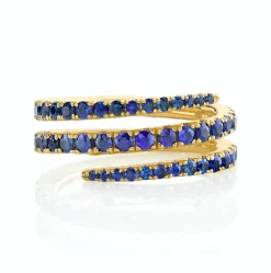 Outlet BLUE SAPPHIRE COIL RING Coil