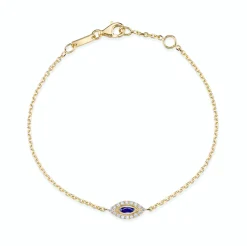 Outlet BLUE SAPPHIRE EVIL EYE CHAIN BRACELET Chain Link