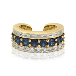Store BLUE SAPPHIRE LOLA EAR CUFF Ear Cuffs
