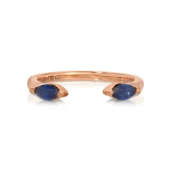 Online BLUE SAPPHIRE MARQUISE ORBIT RING Stacking|Orbit