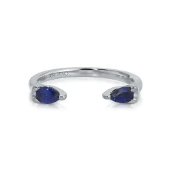 Best Sale BLUE SAPPHIRE PEAR ORBIT RING Stacking|Orbit