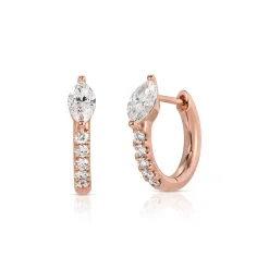 Best Sale BOBBI HUGGIES WITH MARQUISE DIAMONDS Huggies