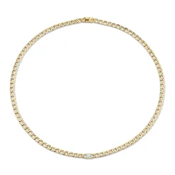 Store CHAIN LINK CHOKER WITH ROUND DIAMOND CENTER Chokers