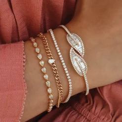 Best CLASSIC DIAMOND LEAF BRACELET Leaf
