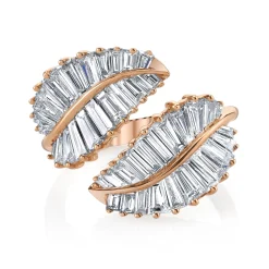 Clearance CLASSIC PALM LEAF DIAMOND RING Leaf