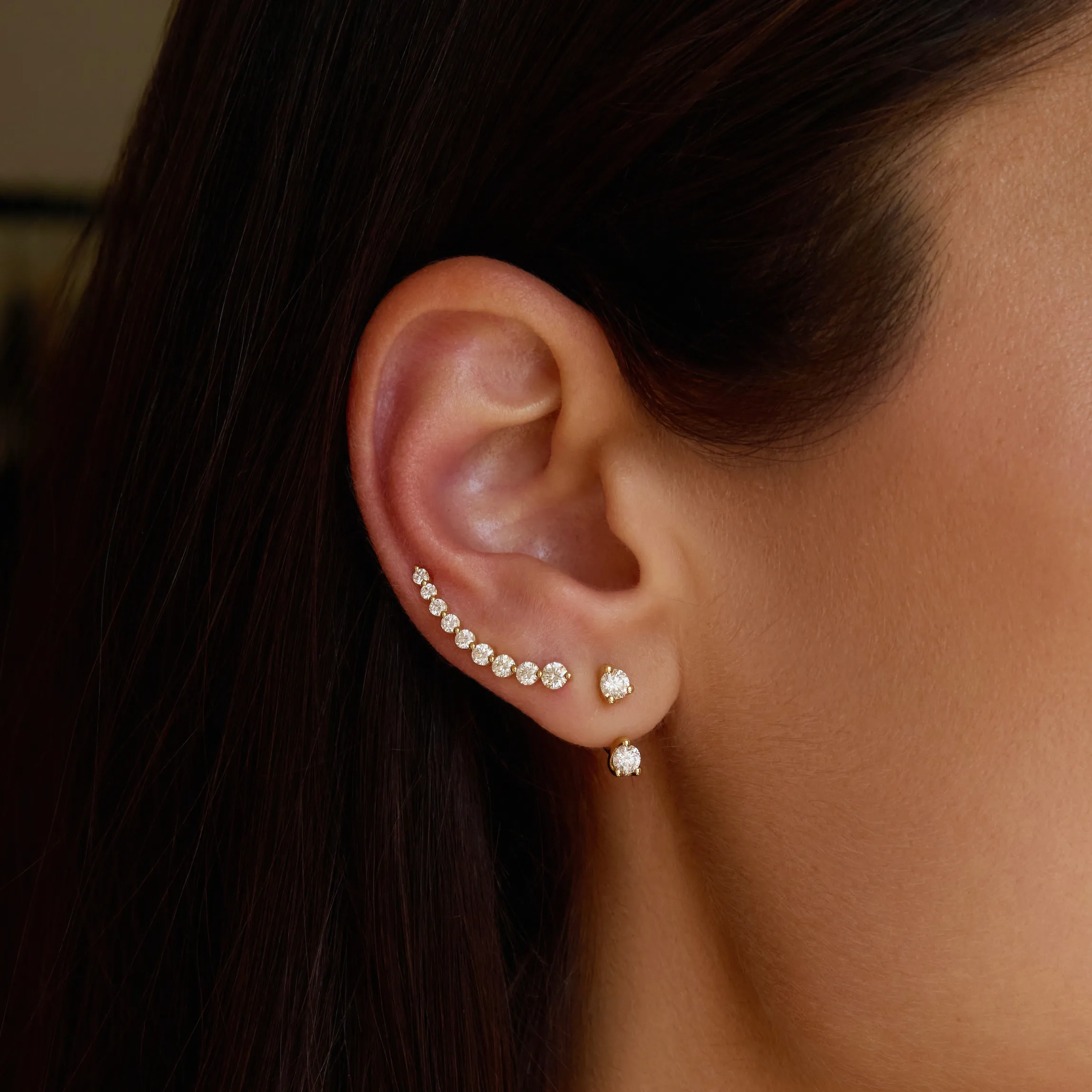 Clearance CLASSIC ROUND DIAMOND ORBIT EARRING Orbit