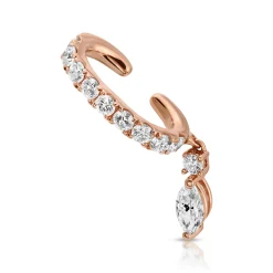 Best DELILAH EAR CUFF WITH MARQUISE DIAMOND DROP Ear Cuffs