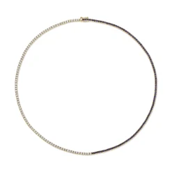 Hot DIAMOND AND BLUE SAPPHIRE HEPBURN CHOKER 16 Chokers