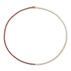 Cheap DIAMOND AND RUBY HEPBURN CHOKER 16 Chokers