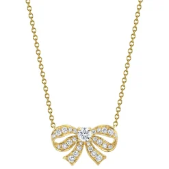 Best Sale DIAMOND BOW NECKLACE Pendants