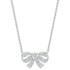 Best Sale DIAMOND BOW NECKLACE Pendants
