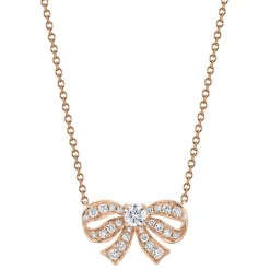 Best Sale DIAMOND BOW NECKLACE Pendants