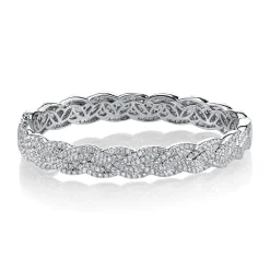 Best DIAMOND BRAIDED BRACELET Bangles