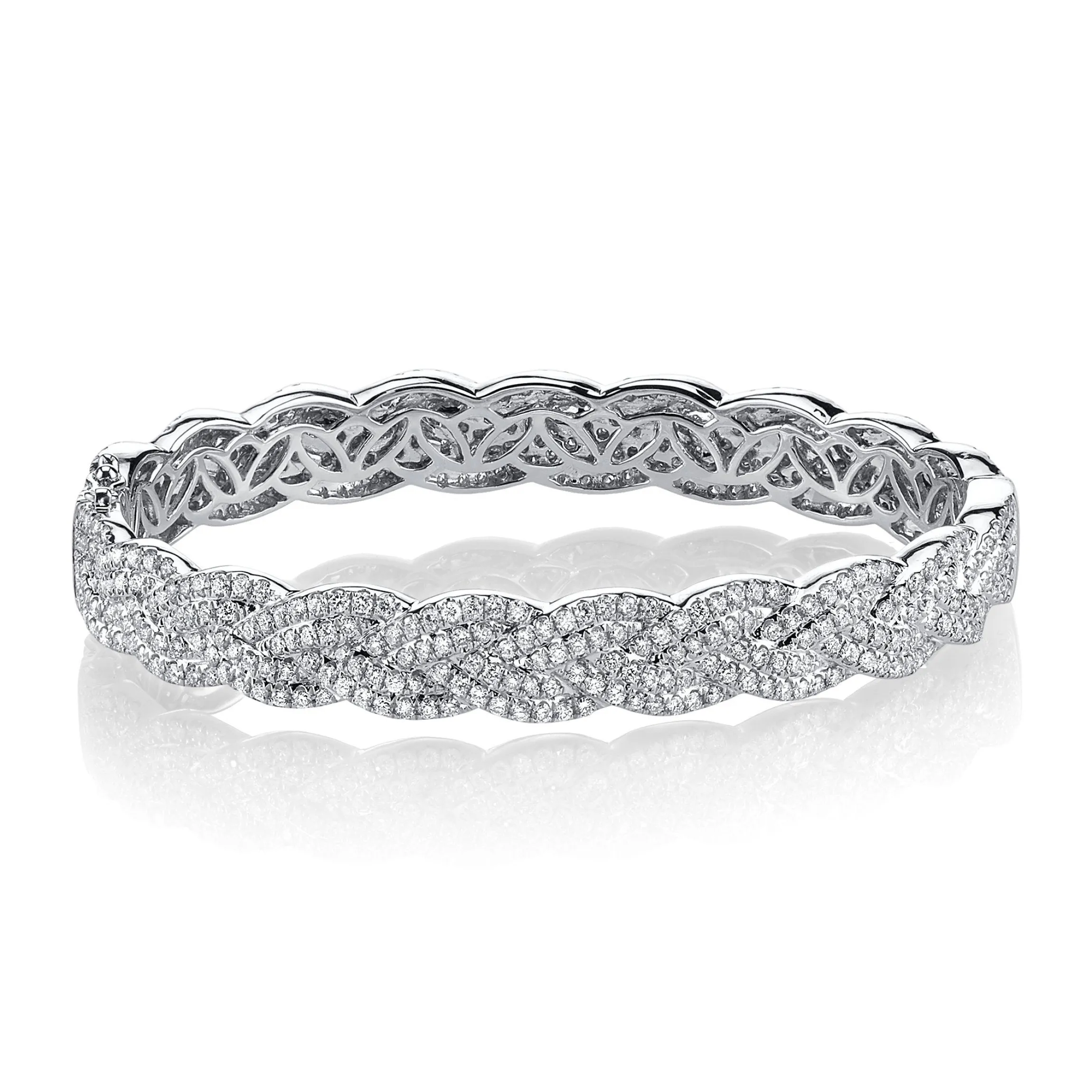 Best DIAMOND BRAIDED BRACELET Bangles