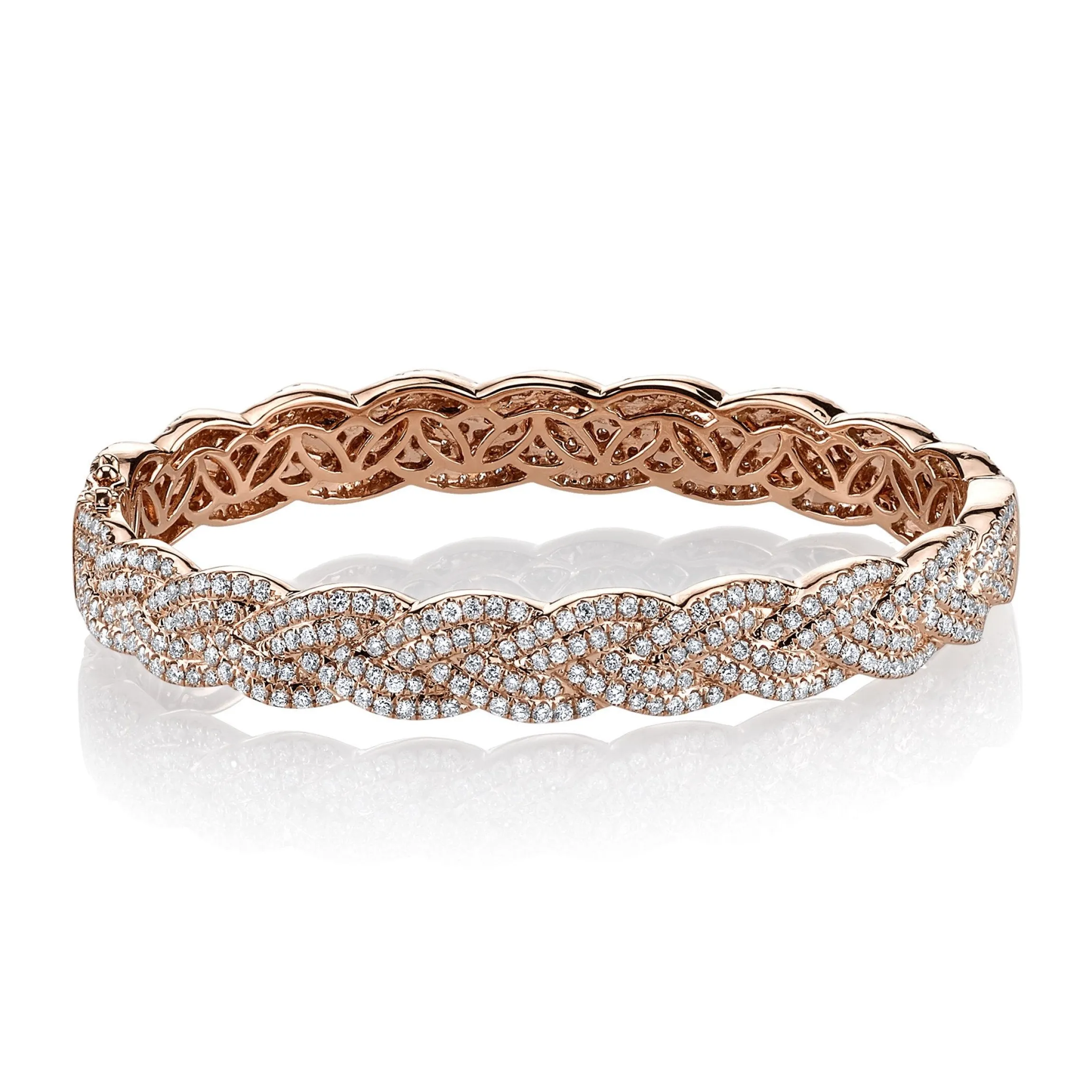 Best DIAMOND BRAIDED BRACELET Bangles
