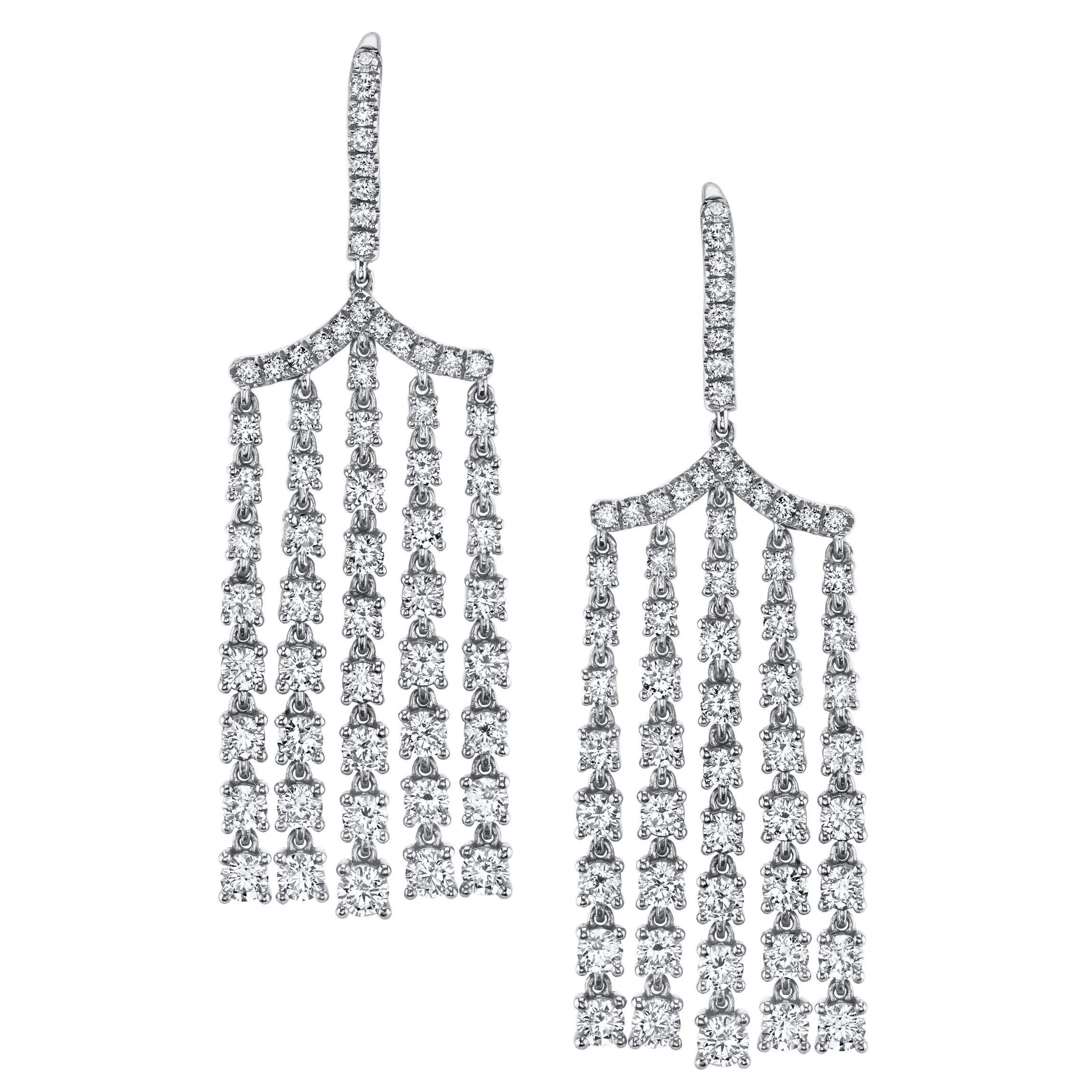 Clearance DIAMOND CHANDELIER EARRINGS Long