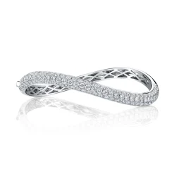 Shop DIAMOND CURVED BANGLE Bangles