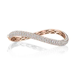 Shop DIAMOND CURVED BANGLE Bangles