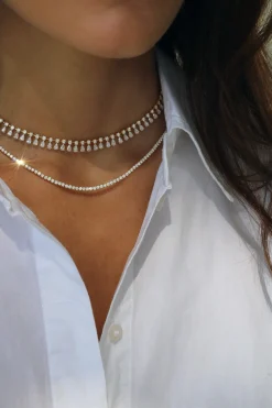 Cheap DIAMOND HEPBURN CHOKER 16 Chokers