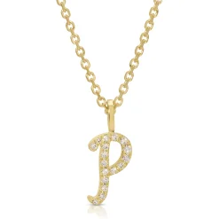 Outlet DIAMOND INITIAL DROP PENDANT Diamond Initial