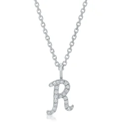 Outlet DIAMOND INITIAL DROP PENDANT Diamond Initial