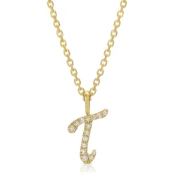 Outlet DIAMOND INITIAL DROP PENDANT Diamond Initial