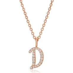 Outlet DIAMOND INITIAL DROP PENDANT Diamond Initial