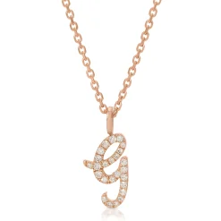Outlet DIAMOND INITIAL DROP PENDANT Diamond Initial