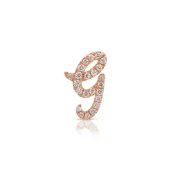 Fashion DIAMOND INITIAL STUD Diamond Initial