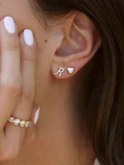 Fashion DIAMOND INITIAL STUD Diamond Initial