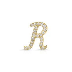 Fashion DIAMOND INITIAL STUD Diamond Initial