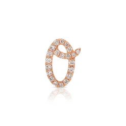 Fashion DIAMOND INITIAL STUD Diamond Initial