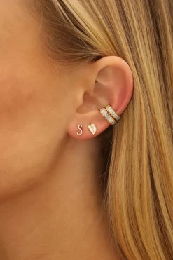 Fashion DIAMOND INITIAL STUD Diamond Initial