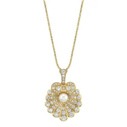 Hot DIAMOND OYSTER AND PEARL NECKLACE Pendants